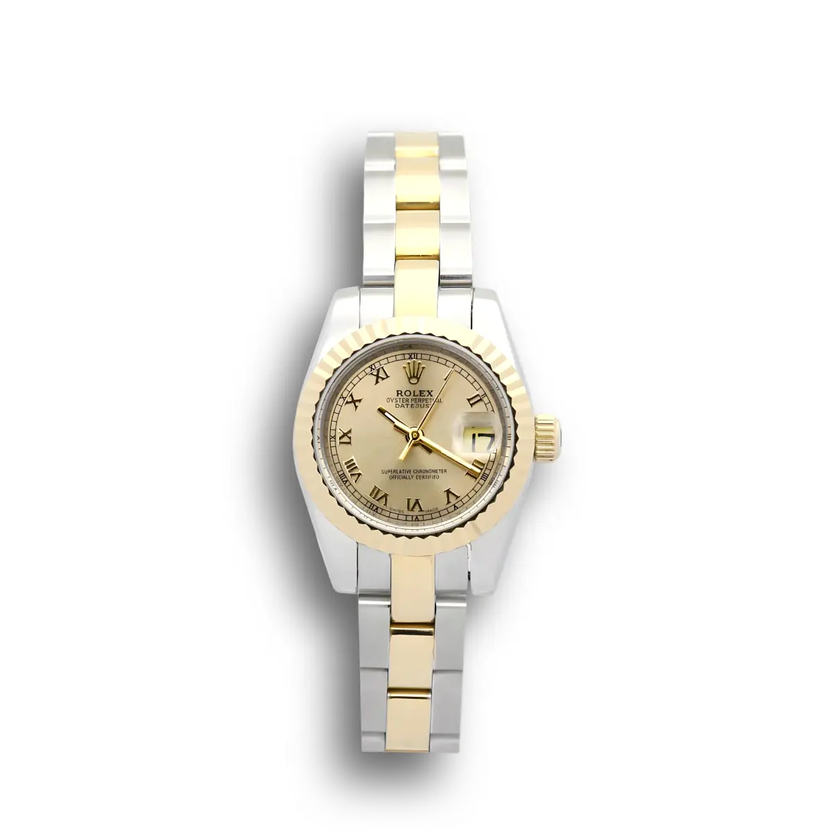Lady-Datejust 179163 26mm Strahlendes Gelbgold Dial