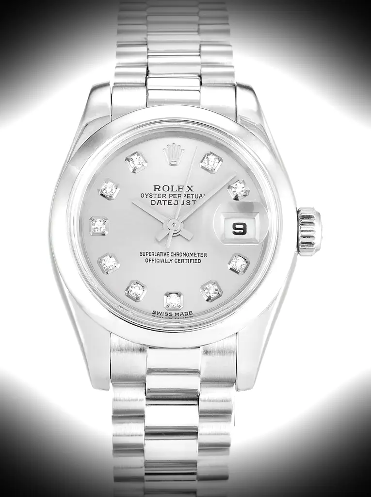 Rolex Lady Datejust 26mm Silber Zifferblatt 179166