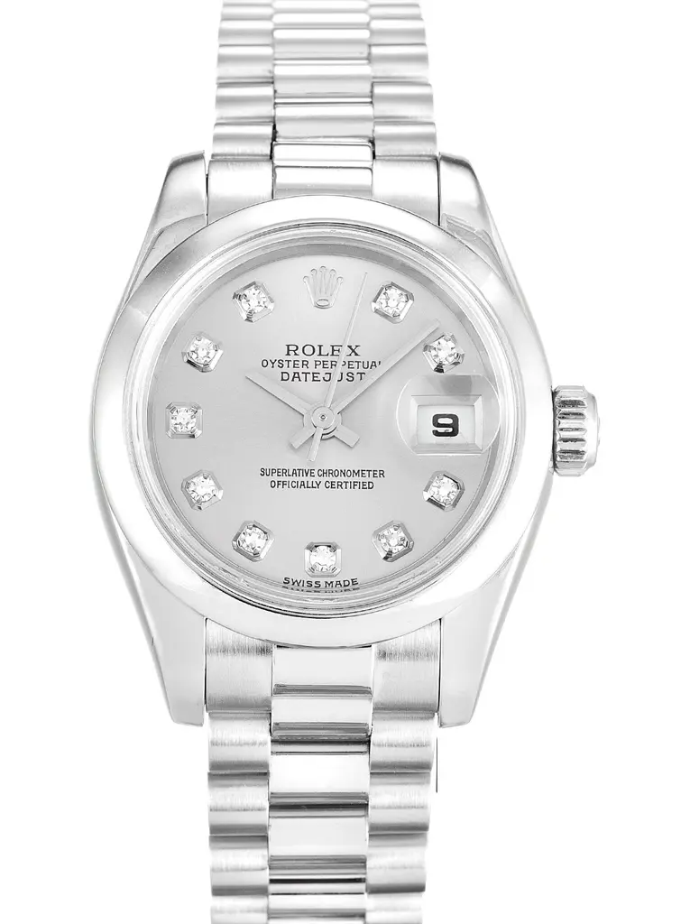Rolex Lady Datejust 26mm Silber Zifferblatt 179166