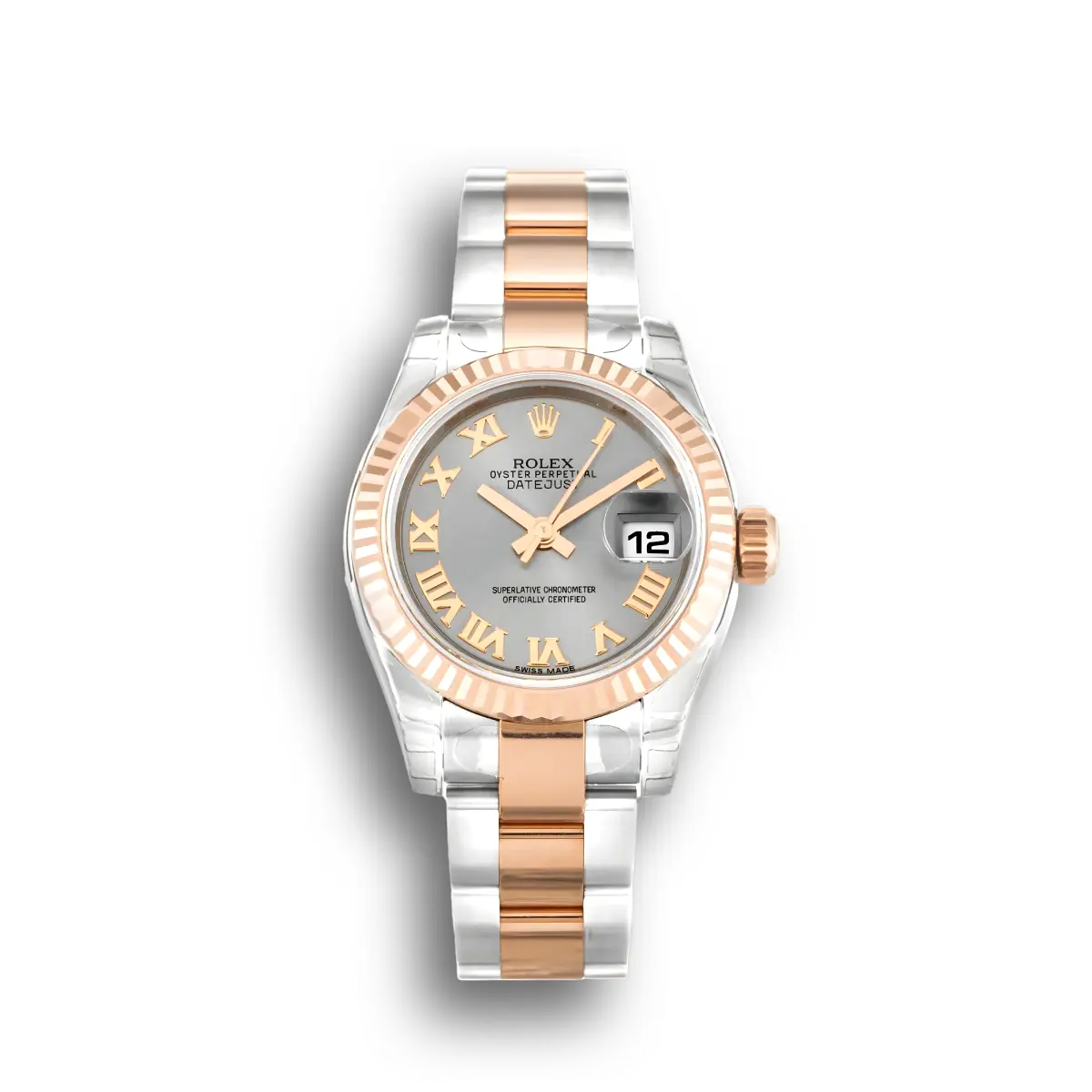 Rolex Lady-Datejust 179171 Rhodium Zifferblatt 26mm Roségold Bezel