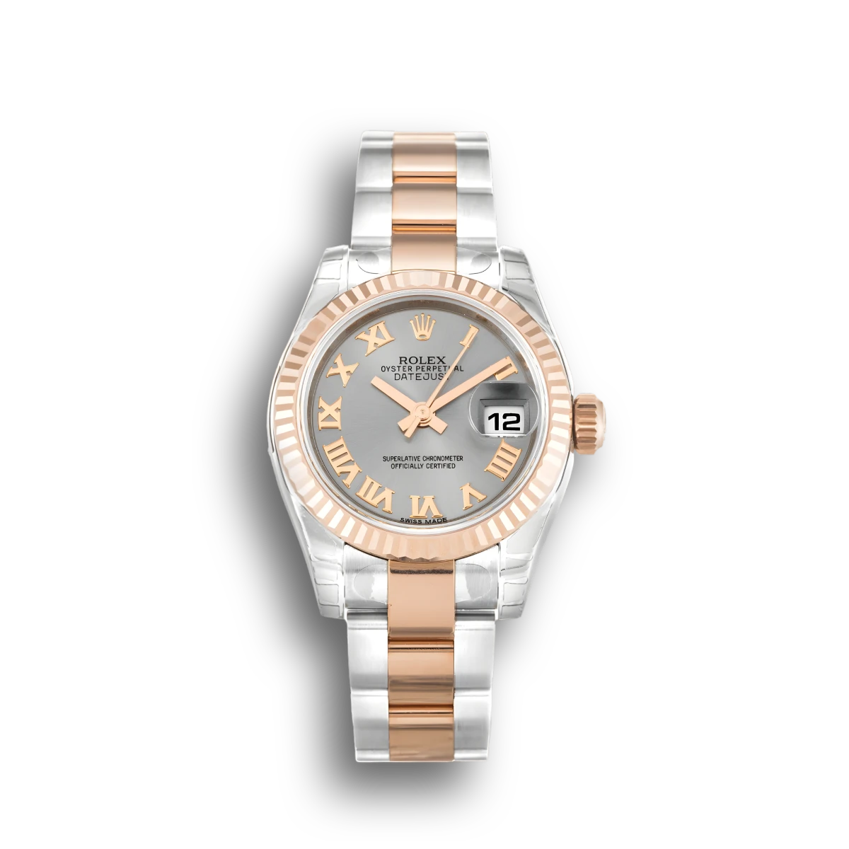 Rolex Lady-Datejust 179171 Rhodium Zifferblatt 26mm Roségold Bezel