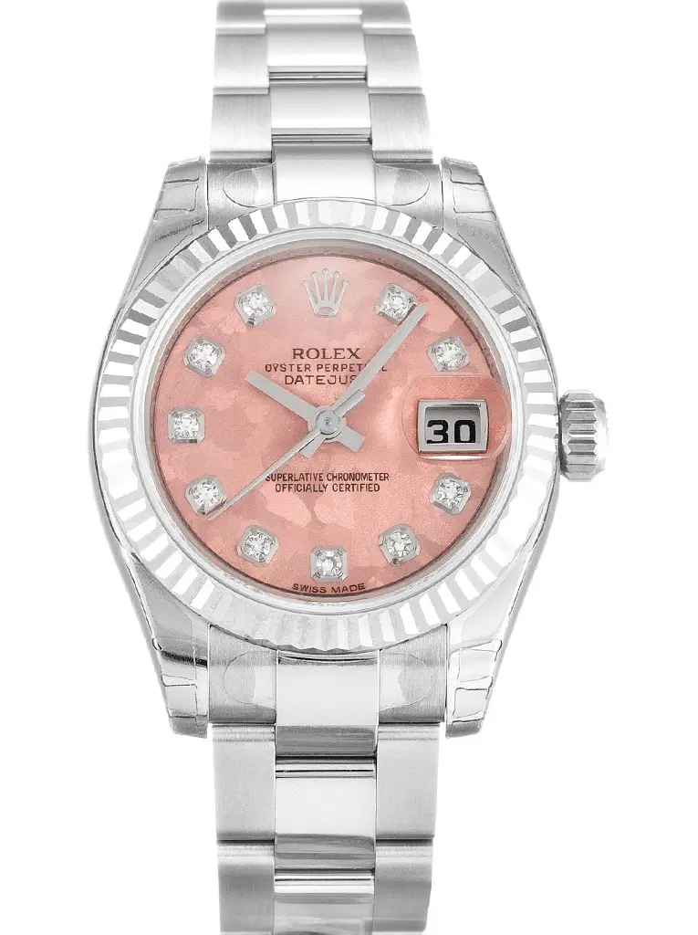 Rolex Lady Datejust 26mm Gold Dust Rosa Zifferblatt 179174