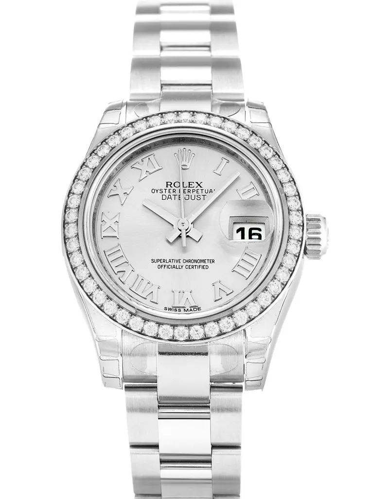 Rolex Lady Datejust 26mm Silber Zifferblatt 179384