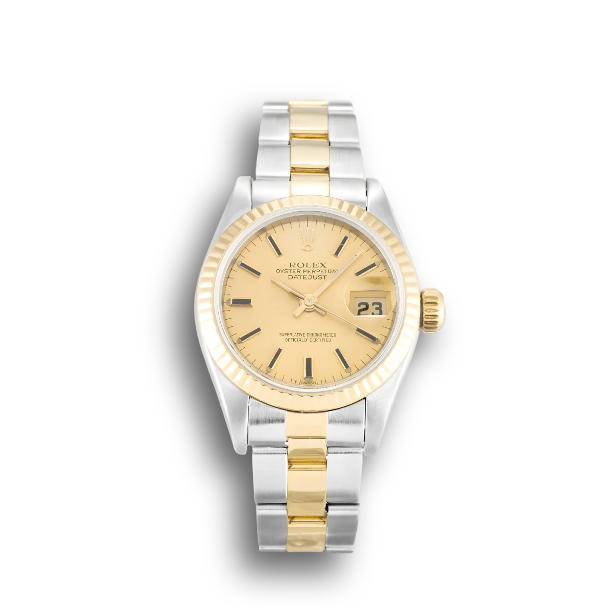 Lady-Datejust 69173 26mm Elegantes Champagner-Zifferblatt