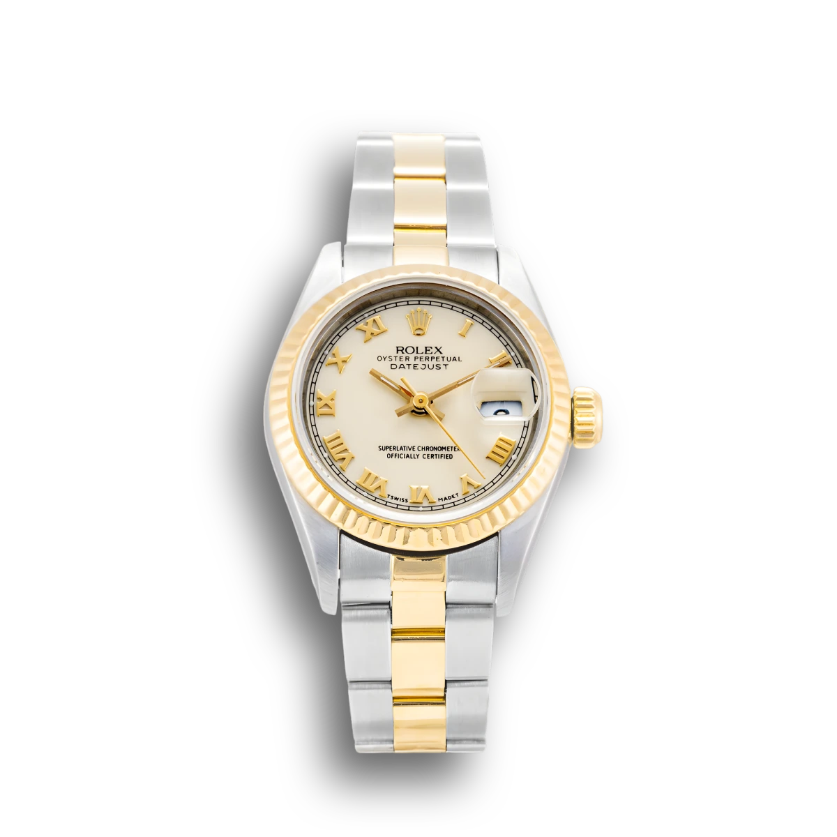 Lady-Datejust 69173 26mm Classic Elfenbein-Zifferblatt