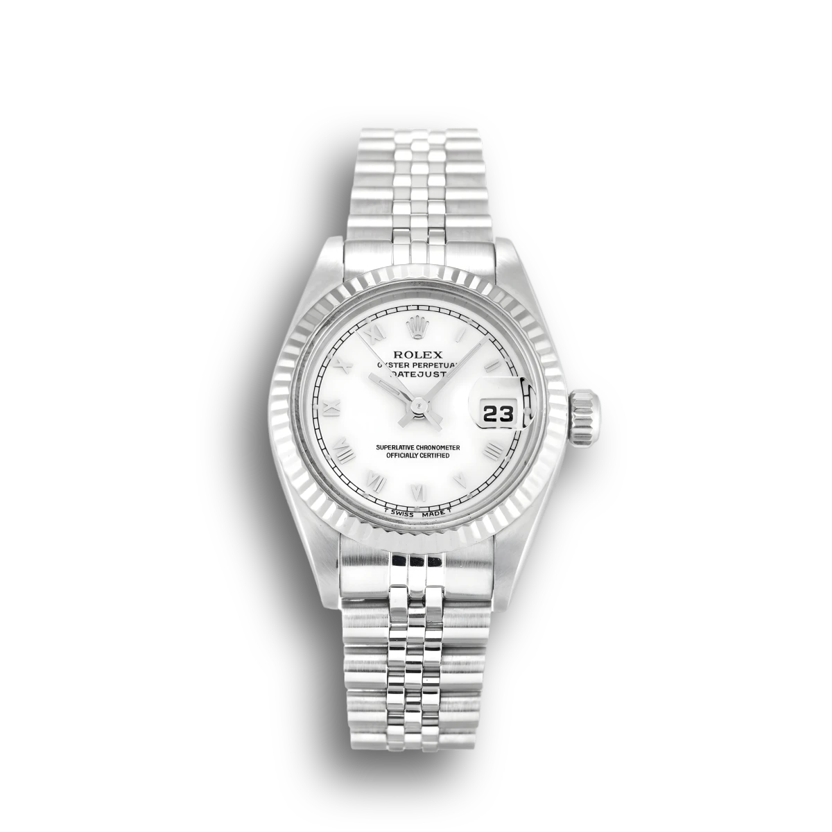 Lady-Datejust 69174 26mm Featuring Weiß Zifferblatt