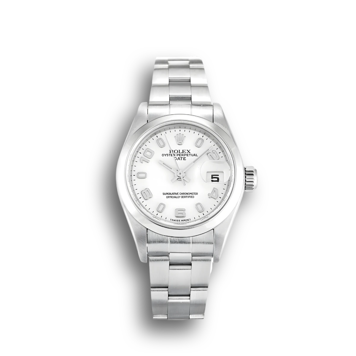 Lady-Datejust 79160 26mm with Elegant Weiß Zifferblatt