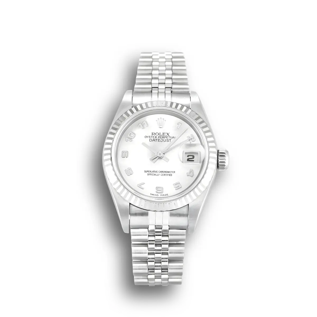 Rolex Lady-Datejust 79174 Weiß Mother of Pearl 26mm Edelstahl