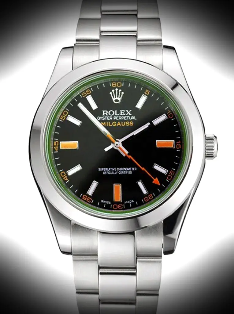 Rolex Milgauss 41mm Schwarz Zifferblatt Rep016836