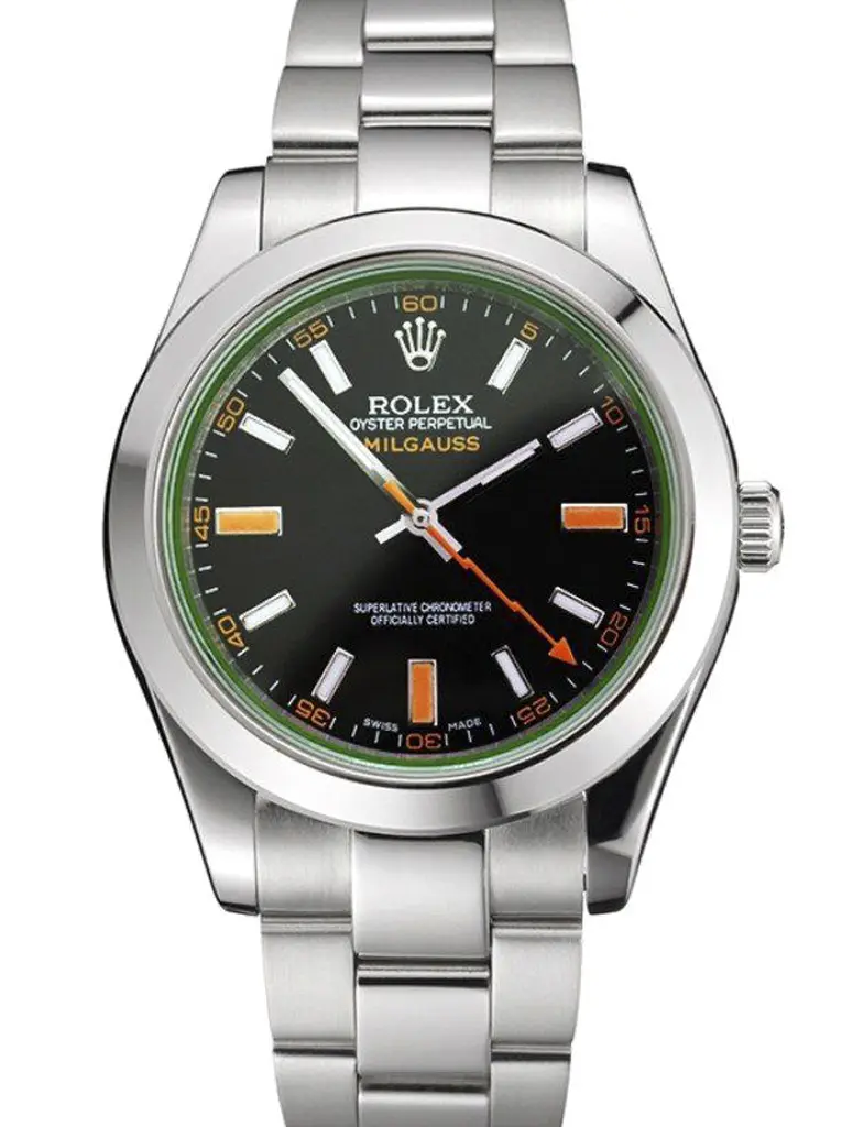 Rolex Milgauss 41mm Schwarz Zifferblatt Rep016836