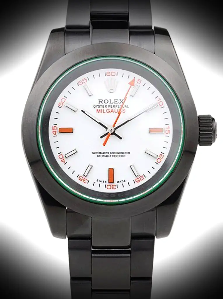 Rolex Milgauss 40mm Weiß Zifferblatt 116610