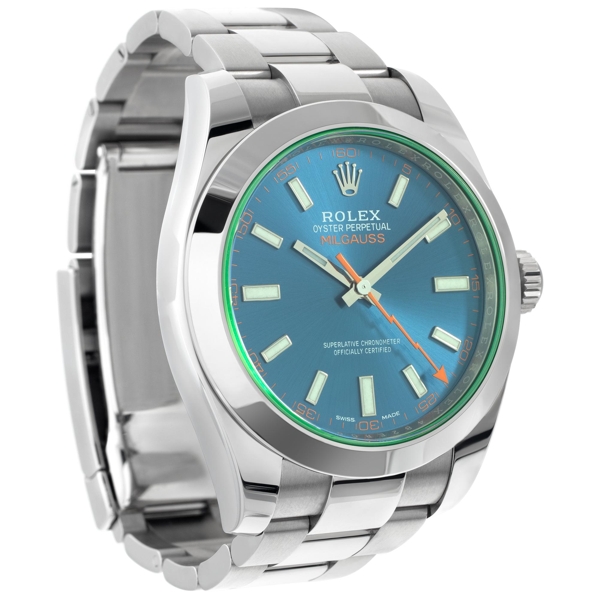 Rolex Milgauss 116400GV Klon — Seitenprofil