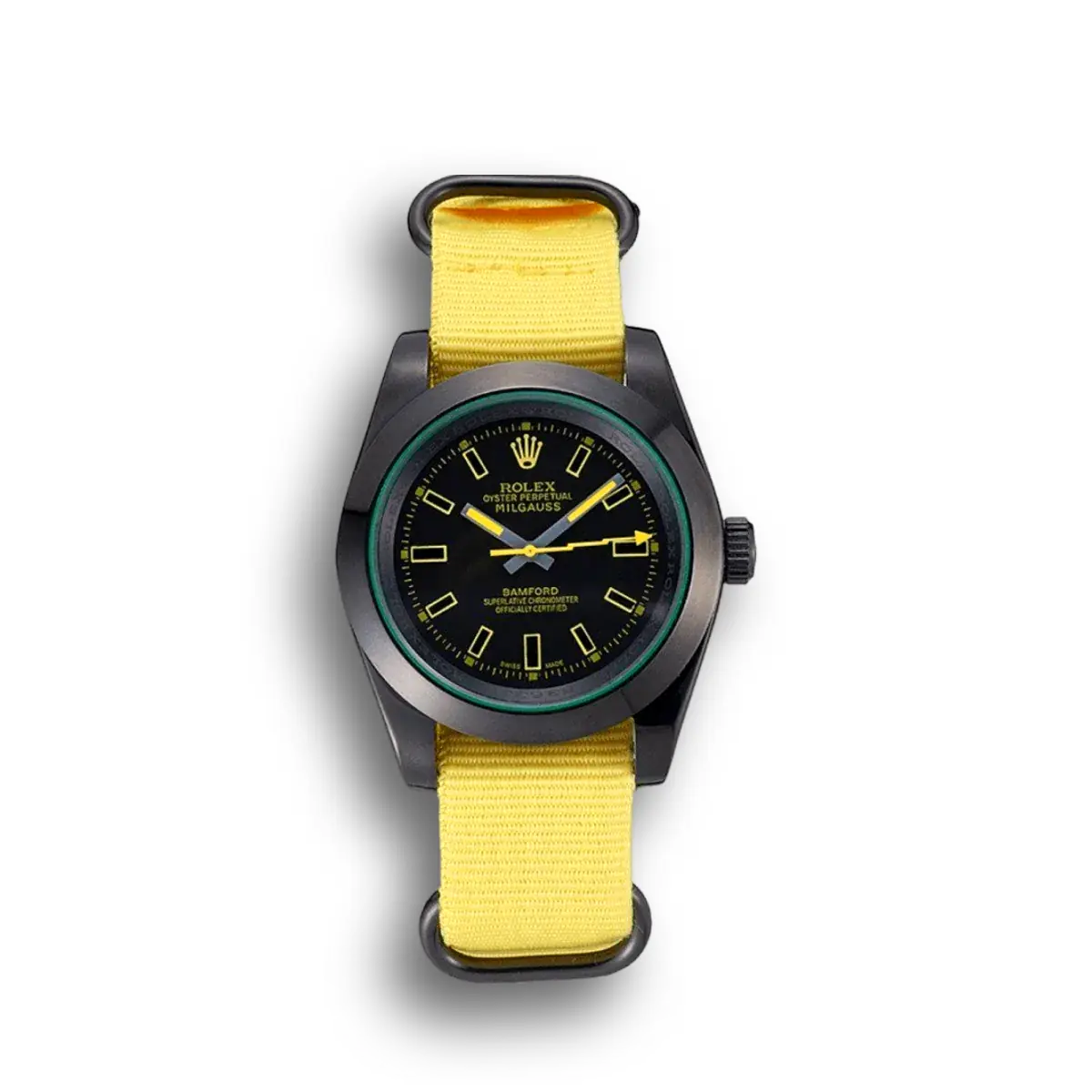 Rolex Milgauss 40mm Schwarz Zifferblatt 621999 Oyster Stahl