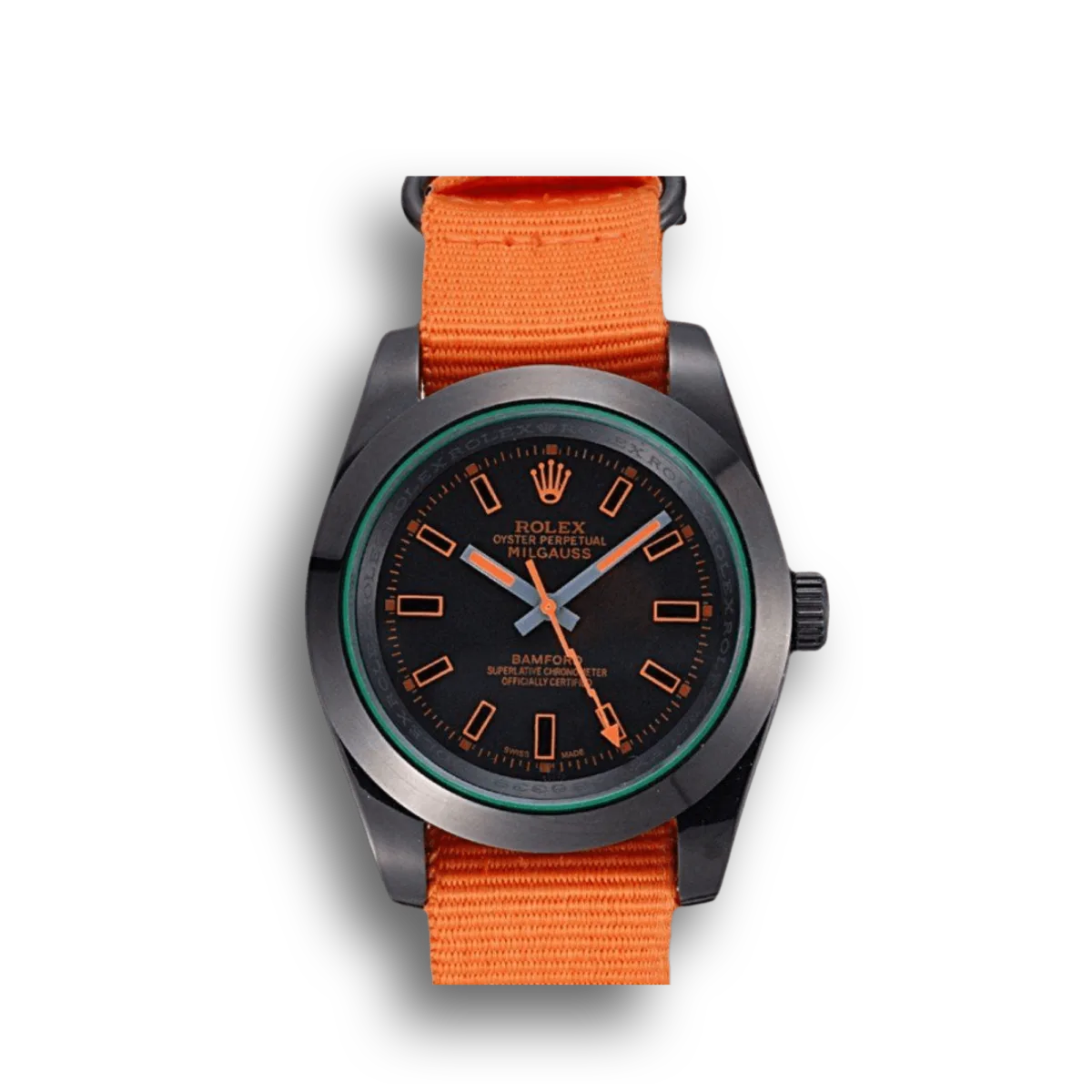 Rolex Milgauss 40mm Schwarz Zifferblatt 622003 Stainless Stahl