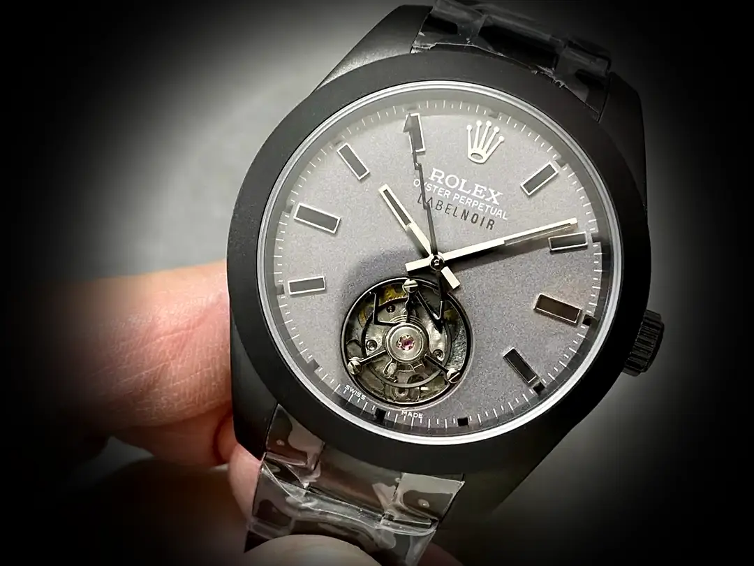 Rolex Milgauss SC116610 1:1 Super Clone Zifferblatt in silber — Gehäusebodendetail