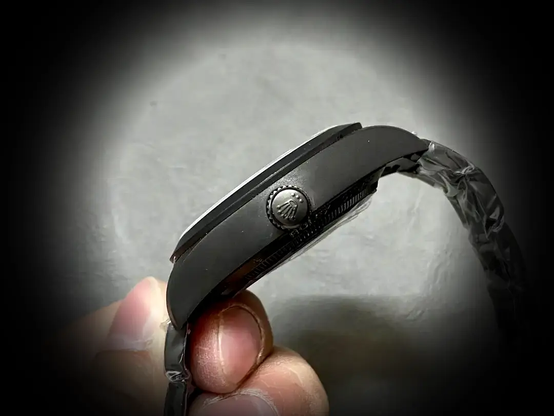 Milgauss SC116610 Superclone Zifferblatt in silber — Lünette-Makro