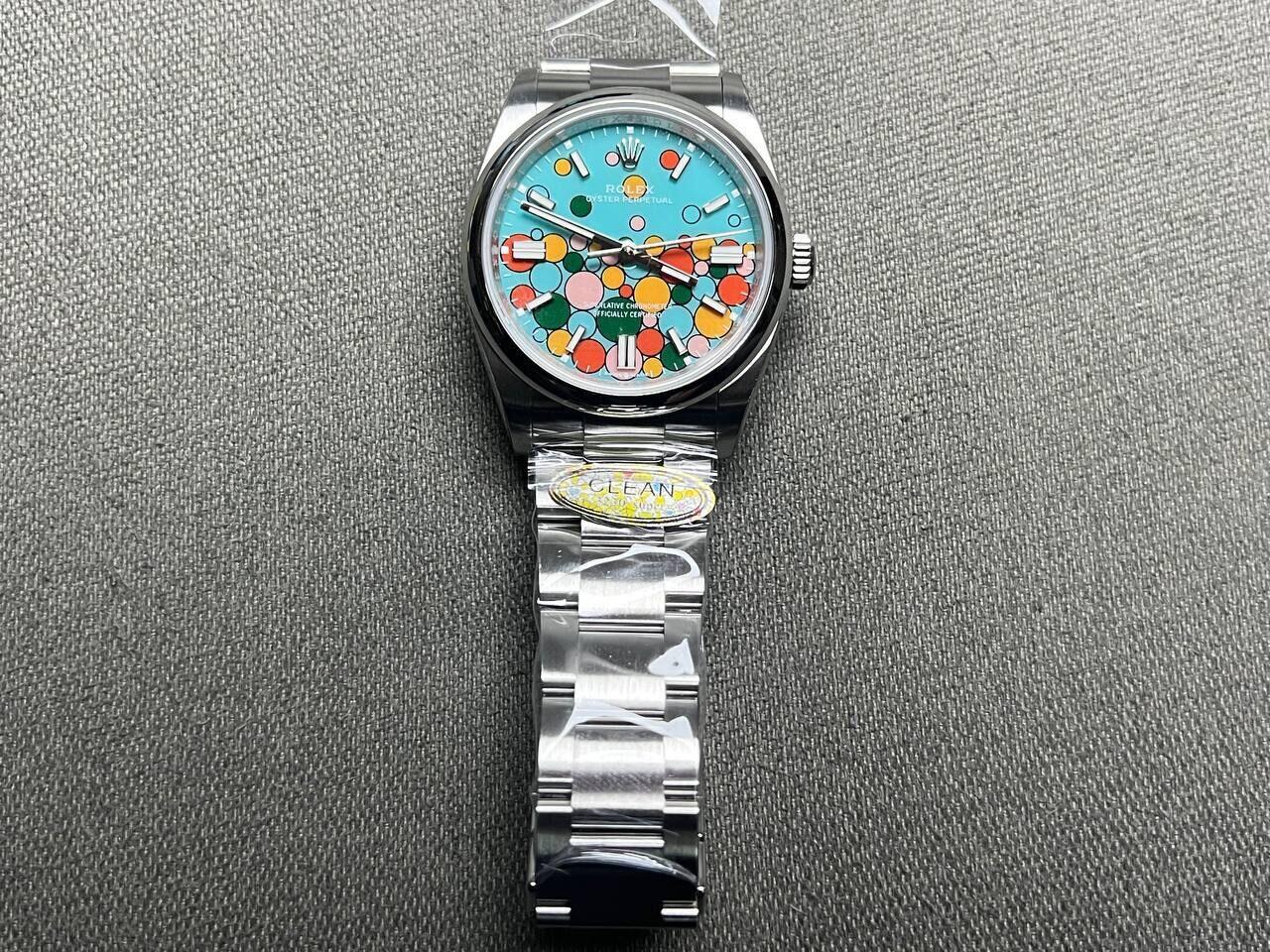 Rolex Oyster Perpetual 126000 Super Clone Replica 36mm — Zifferblatt-Nahaufnahme