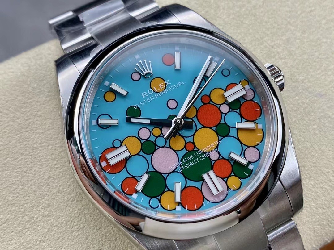 Oyster Perpetual 124300 1:1 Replica 41mm — Zifferblatt-Nahaufnahme