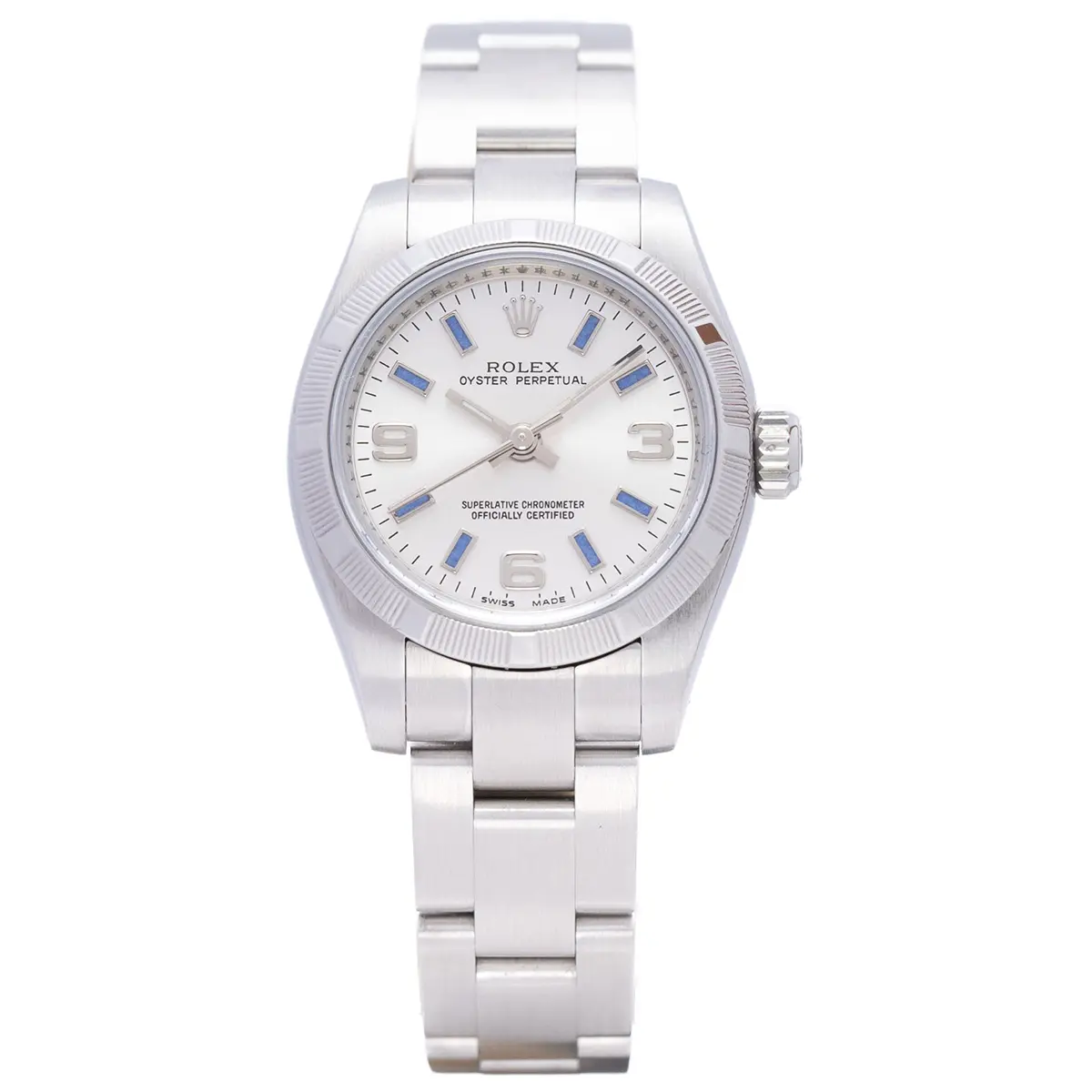 Rolex Oyster Perpetual 176210 Klon 26mm — Zifferblatt-Nahaufnahme