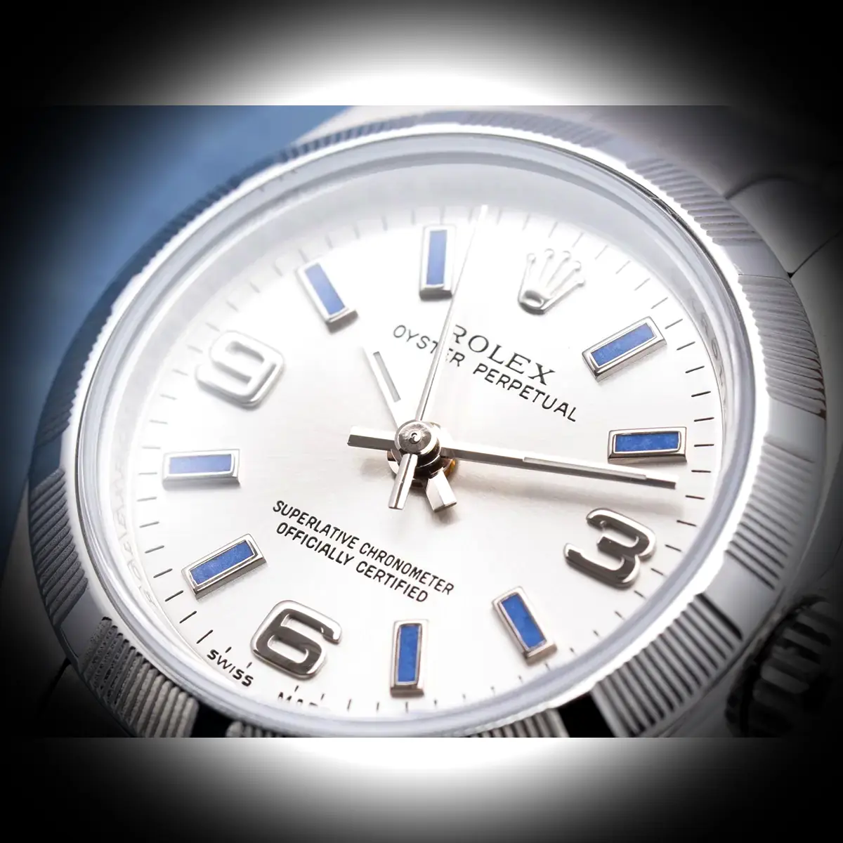 Oyster Perpetual 176210 Schweizer Klon — Seitenprofil