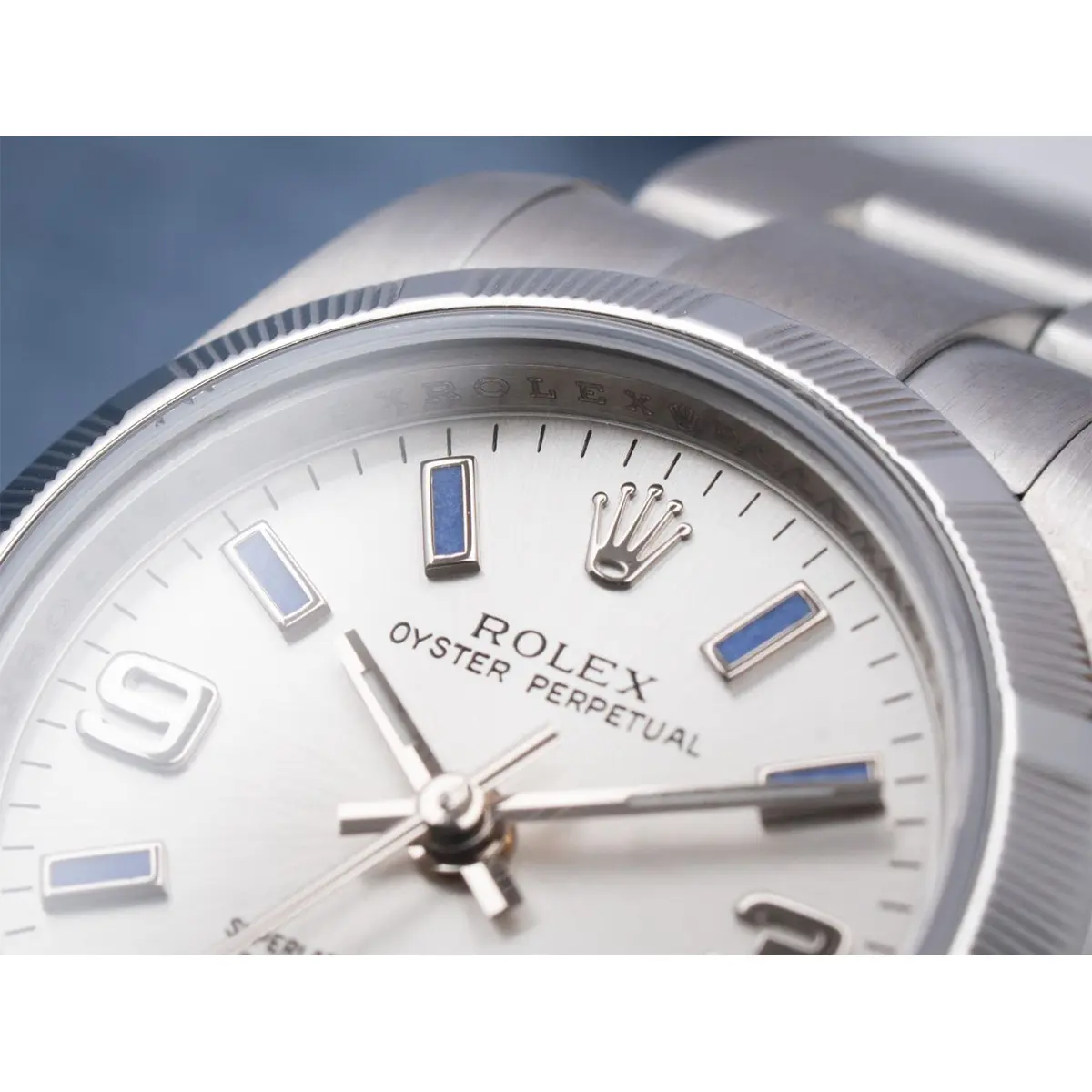 Oyster Perpetual 176210 Super Clone Replica 26mm — Handgelenksaufnahme