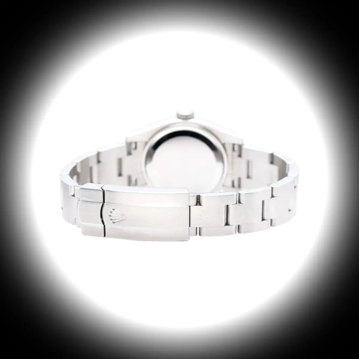 Oyster Perpetual 176210 Superclone Zifferblatt in silber — Lünette-Makro