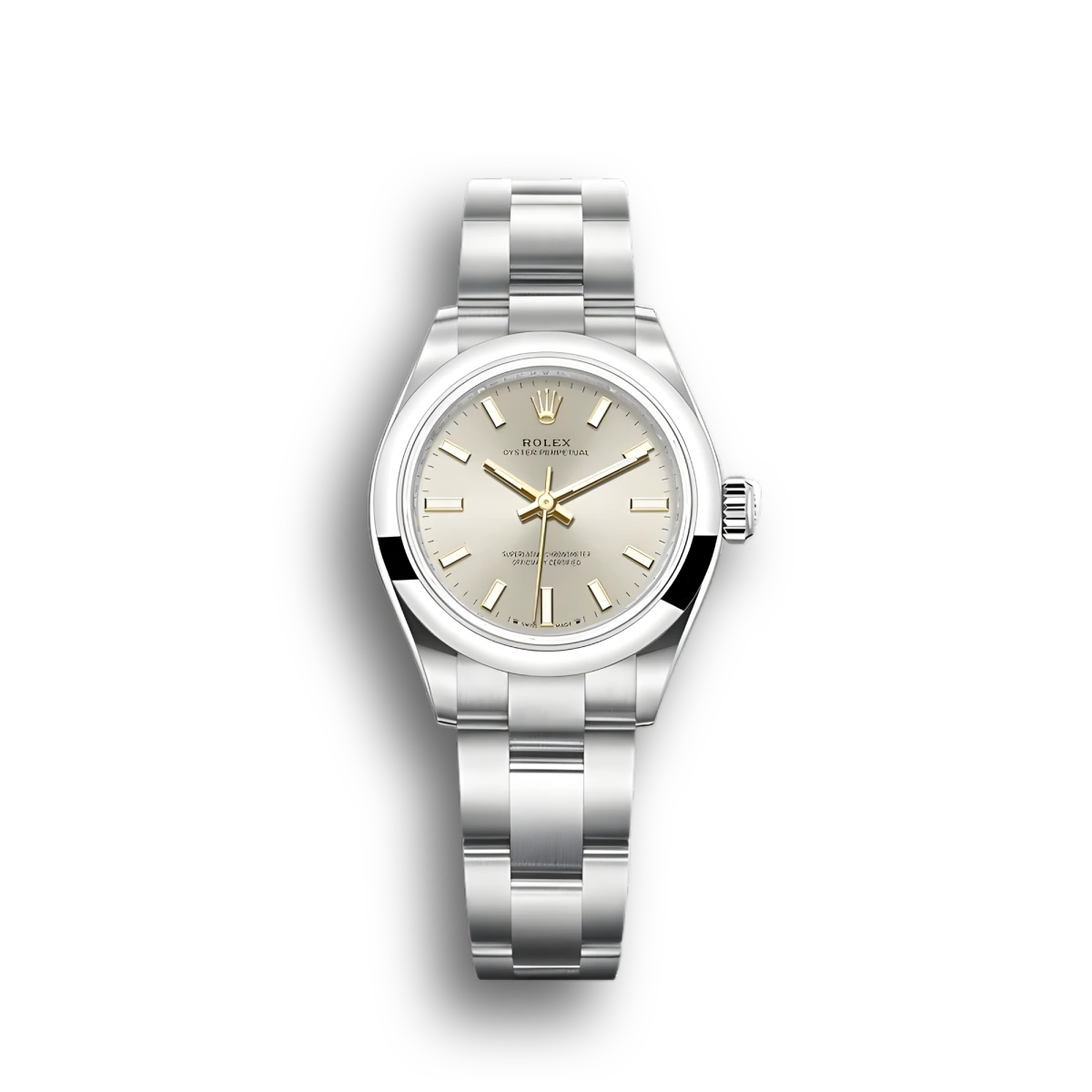 Rolex Oyster Perpetual Lady 28mm Silber Zifferblatt 276200