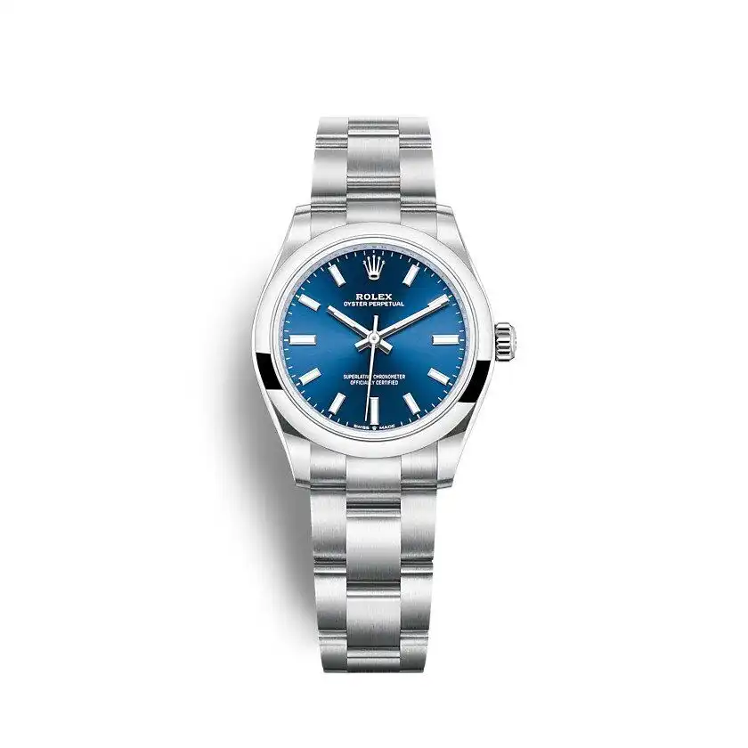 Rolex Oyster Perpetual Lady 31mm Blau Zifferblatt 277200