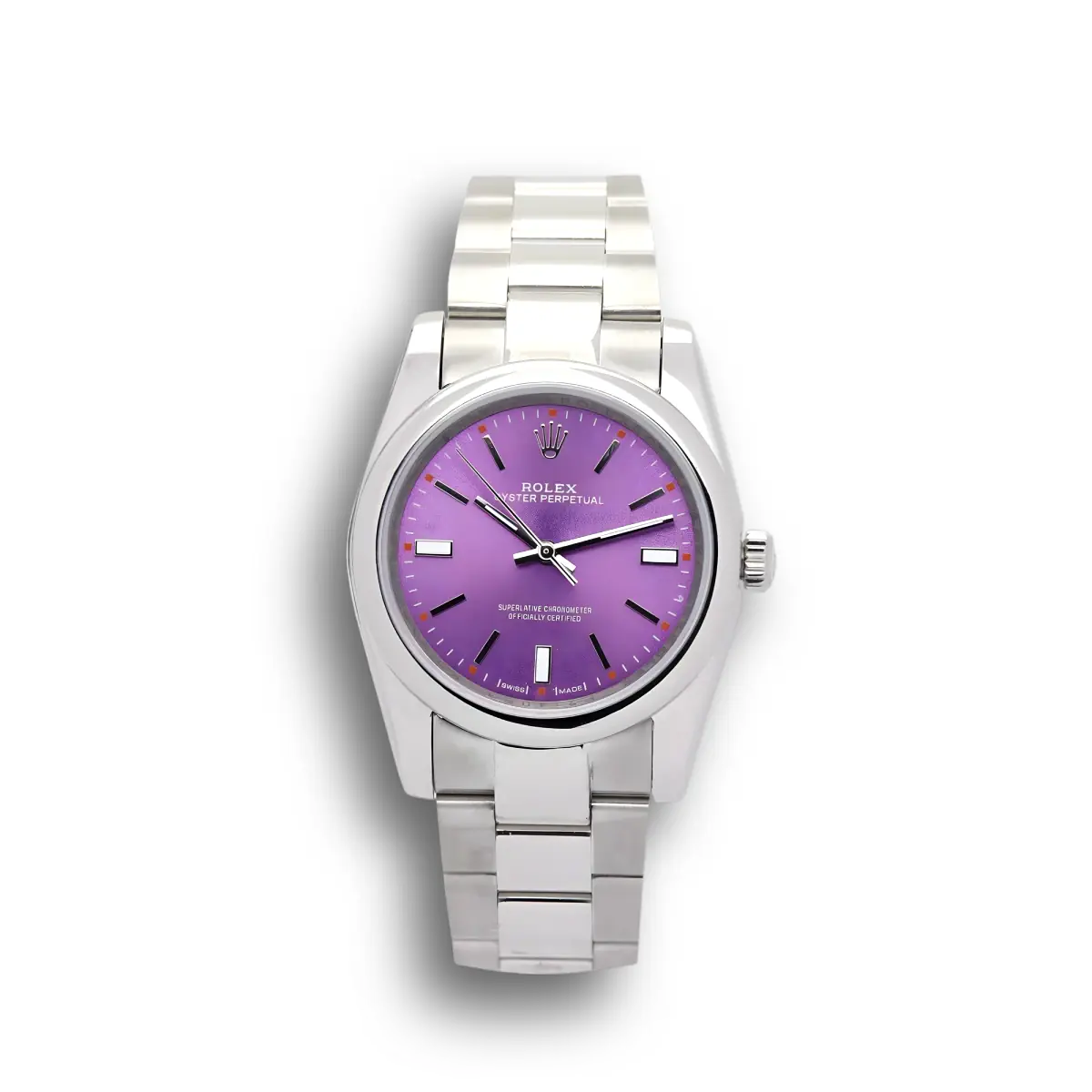 Rolex Oyster Perpetual Lady 31mm Lila Zifferblatt 177200