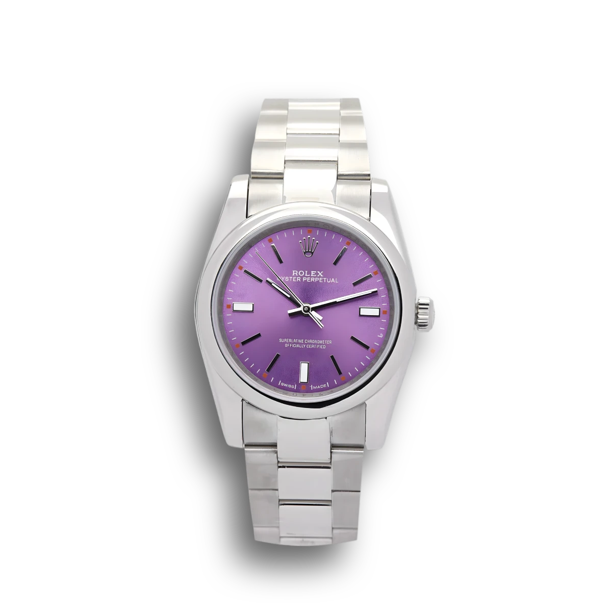 Rolex Oyster Perpetual Lady 31mm Lila Zifferblatt 177200