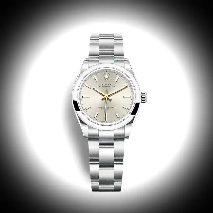 Rolex Oyster Perpetual Lady 31mm Silber Zifferblatt 277200