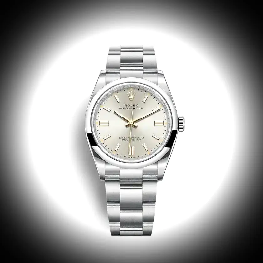 Rolex Oyster Perpetual Lady 36mm Silber Zifferblatt 126000