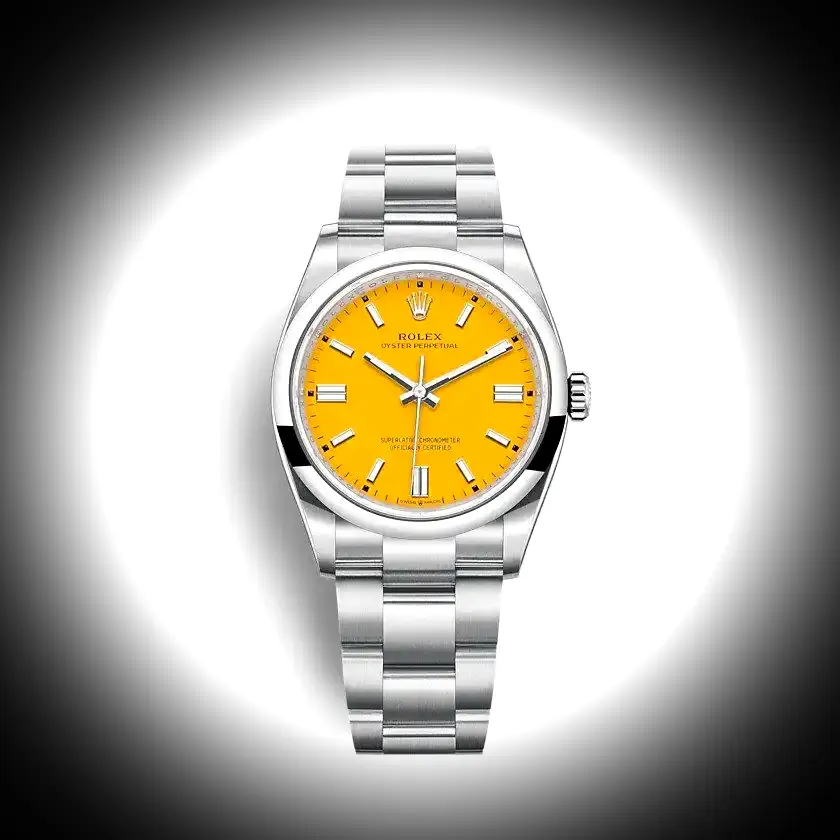 Oyster Perpetual 36mm Gelb Zifferblatt 126000