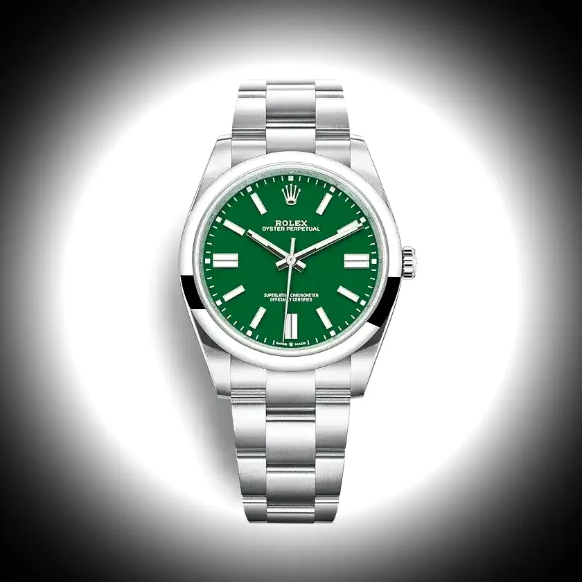 Oyster Perpetual 41mm Grün Zifferblatt 124300