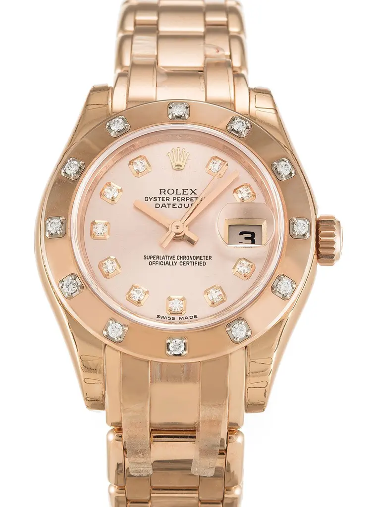 Rolex Pearlmaster 29mm Rose Zifferblatt 80315