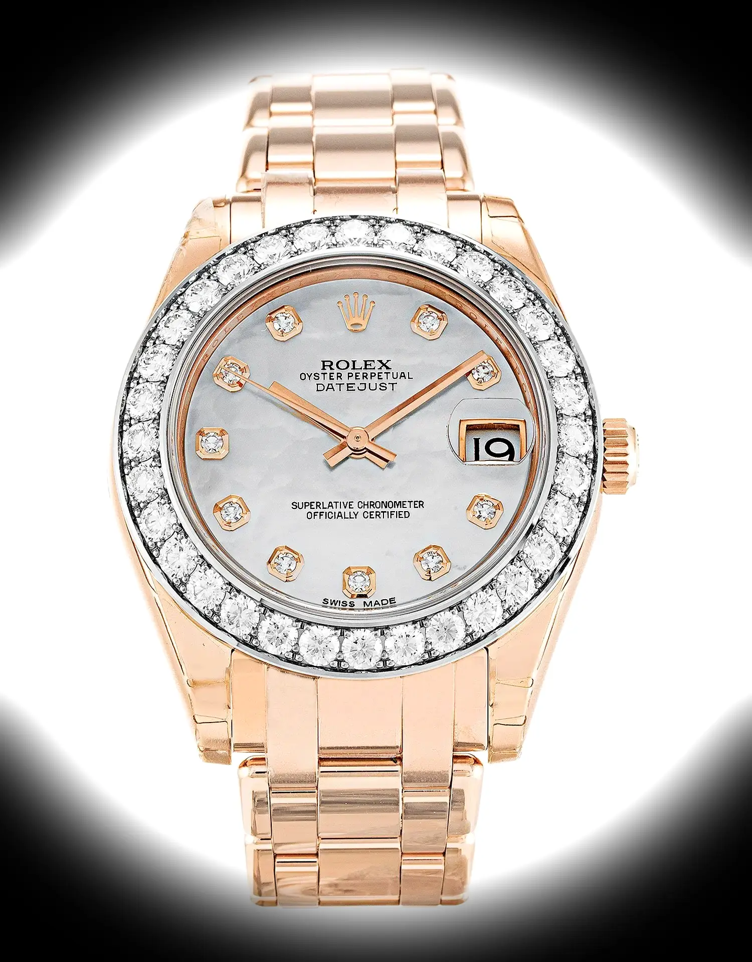Rolex Pearlmaster 34mm Perlmutt Zifferblatt 81285
