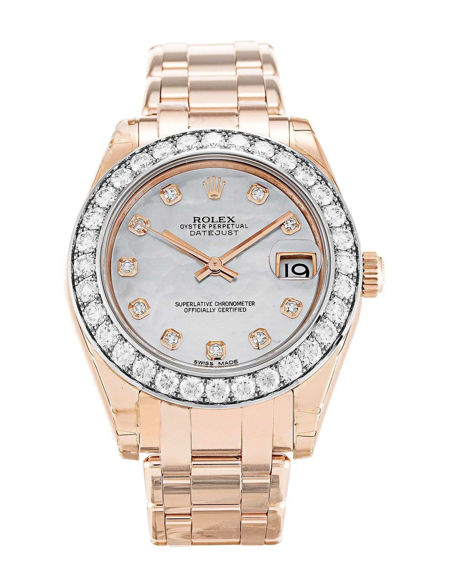Rolex Pearlmaster 34mm Perlmutt Zifferblatt 81285