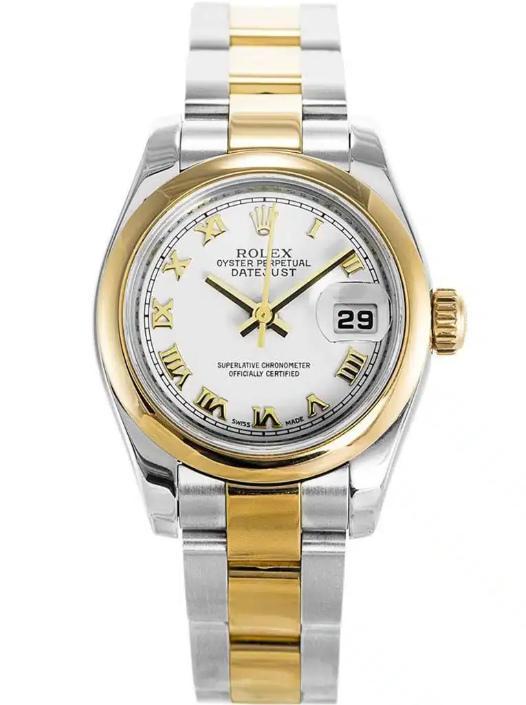 Datejust 179163 1:1 Replica Zifferblatt in weiß, Vorderansicht