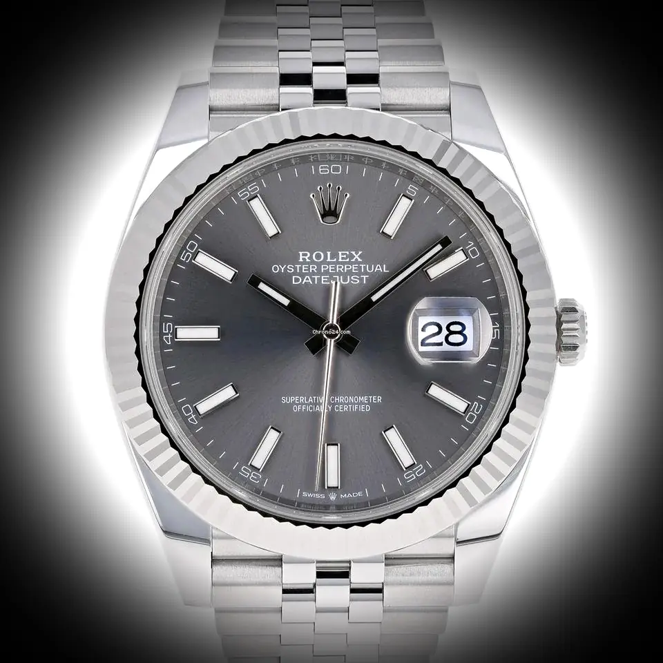 Rolex Datejust 126334 41mm – Rhodium-Zifferblatt am Jubilee-Armband