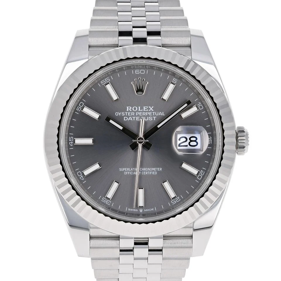 Rolex Datejust 126334 41mm – Rhodium-Zifferblatt am Jubilee-Armband