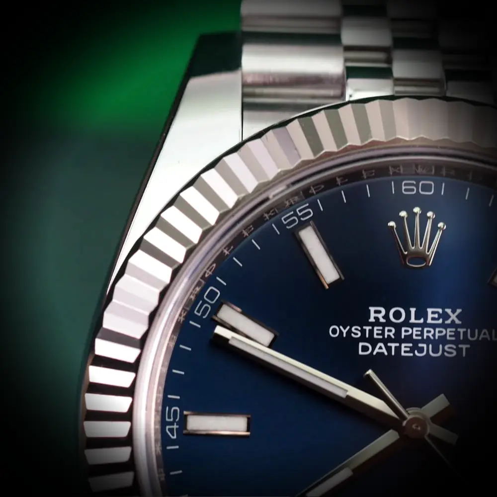 Rolex Datejust 126334 Schweizer Replica 41mm — Zifferblatt-Nahaufnahme