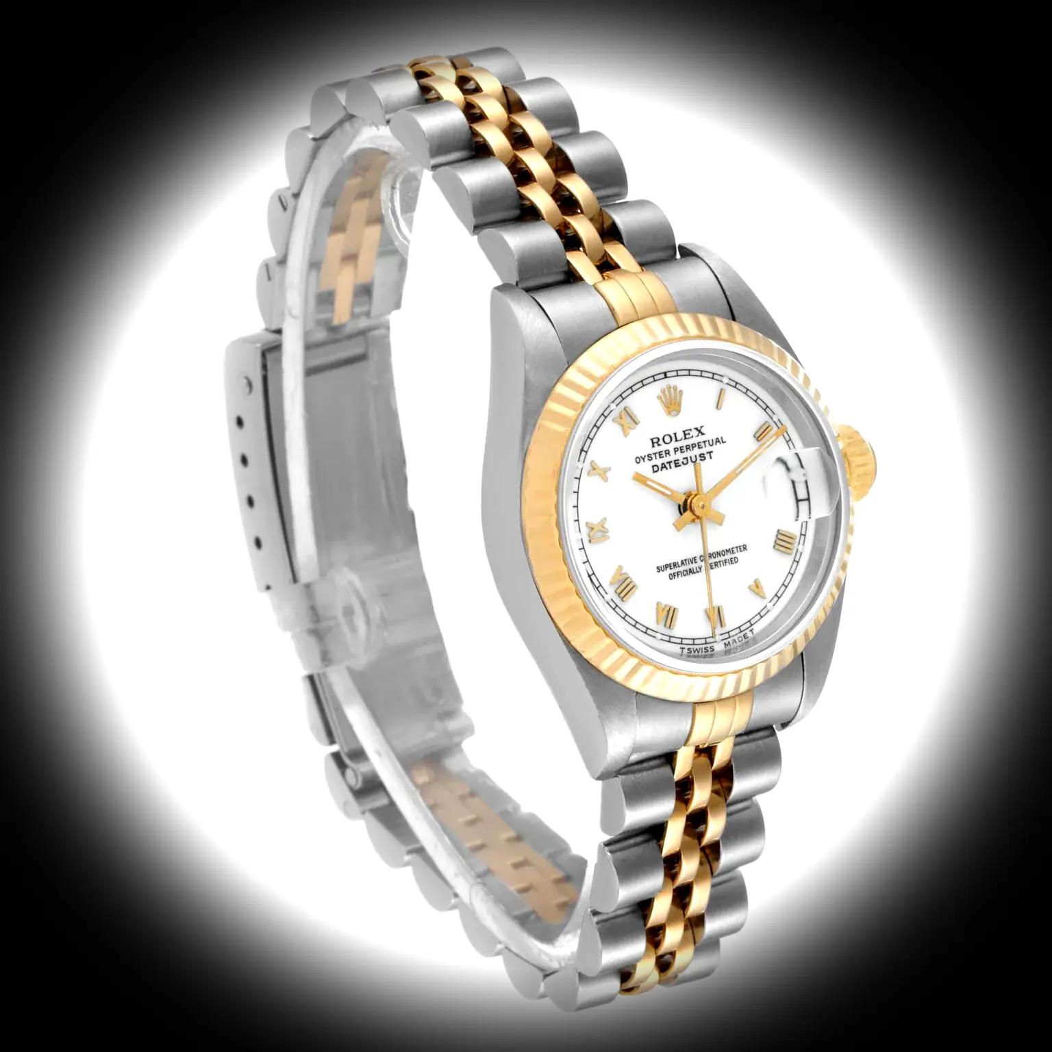 Rolex Lady-Datejust 69173 Schweizer Klon — Seitenprofil