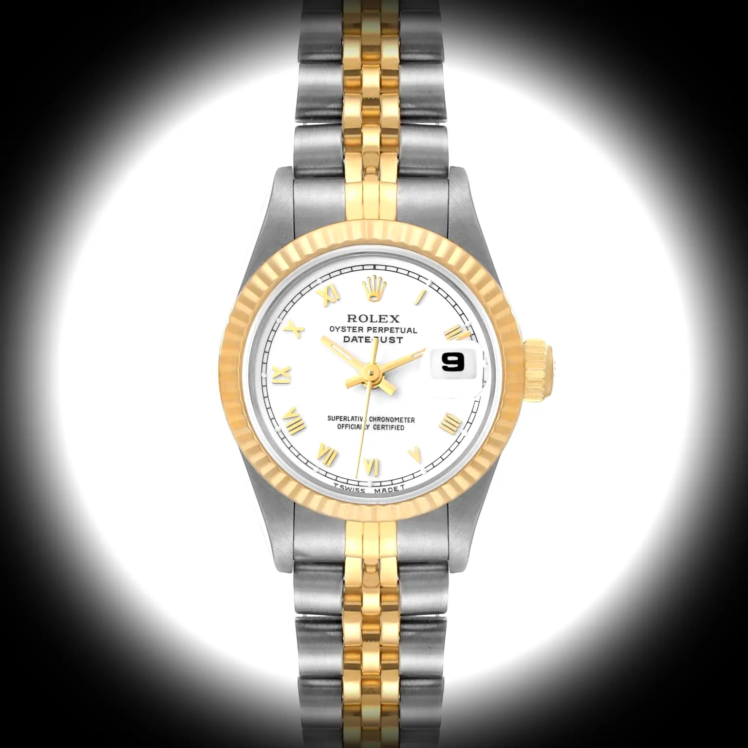 Rolex Lady-Datejust 69173 26mm – Klassisches Weißes Zifferblatt Vintage