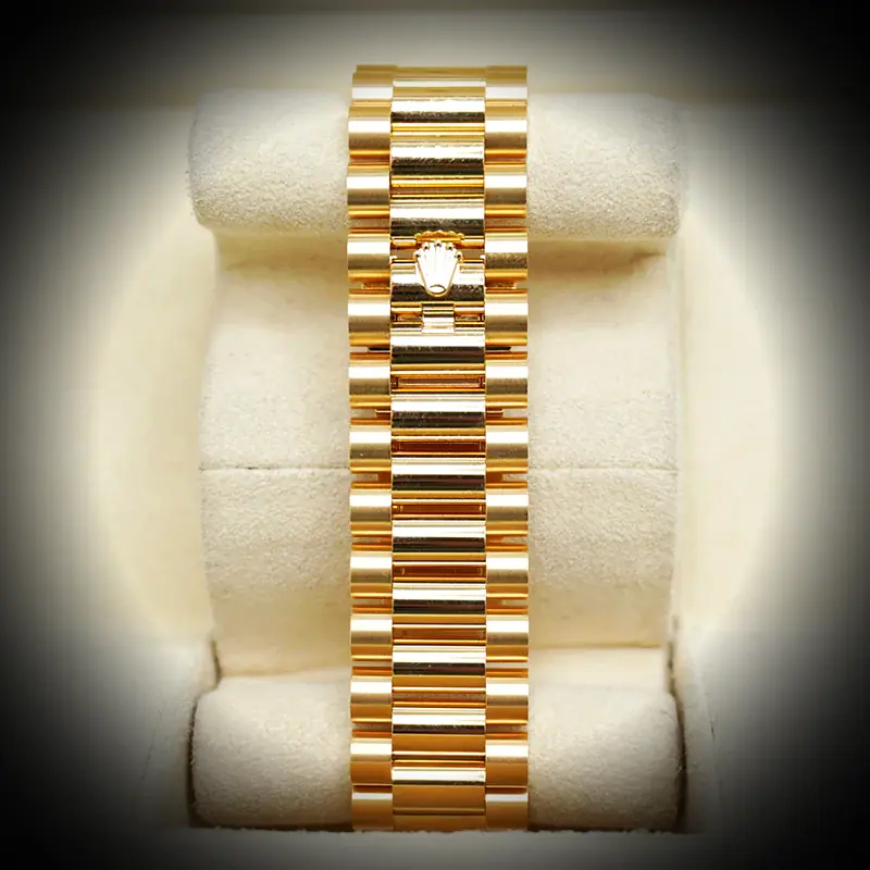 Day-Date 228238 Super Clone Zifferblatt in weiß — Lünette-Makro