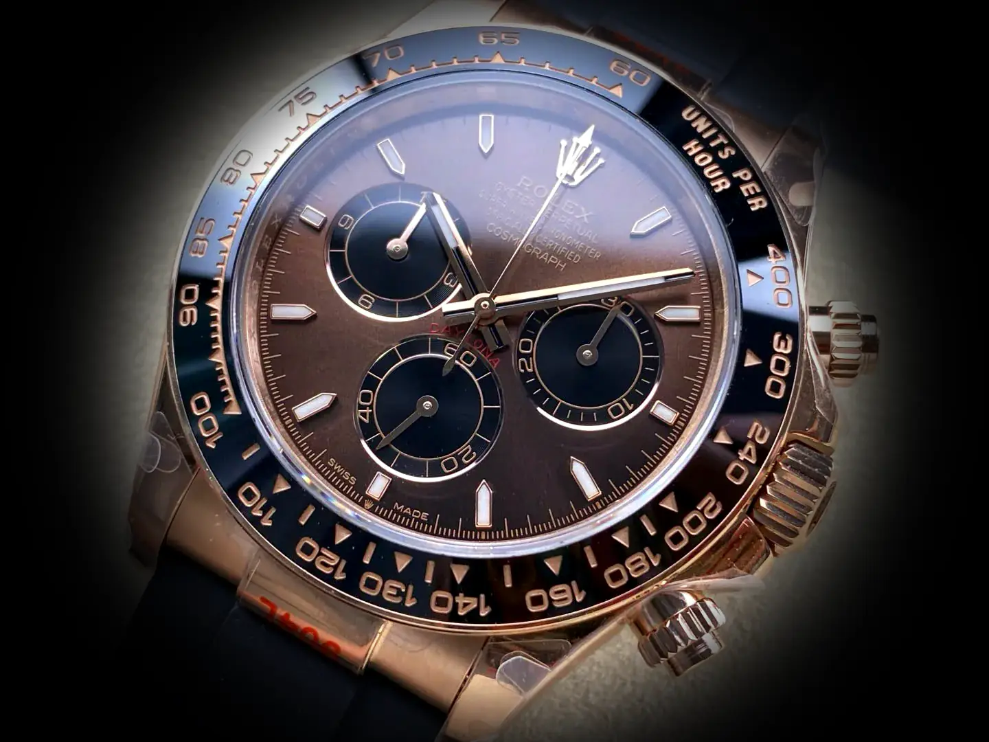 Rolex Daytona 126515LN Schweizer Klon 40mm — Handgelenksaufnahme