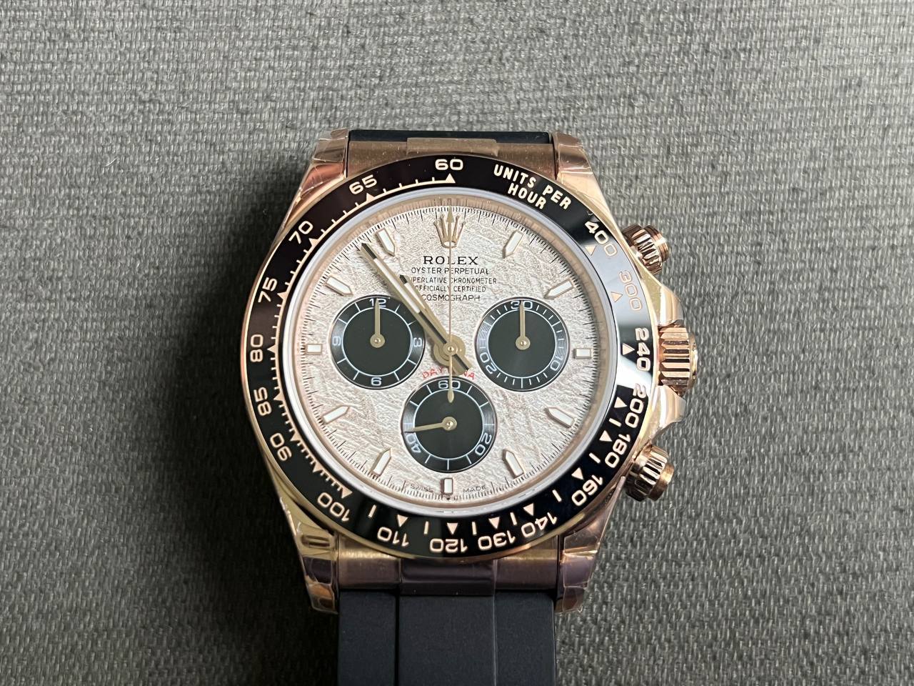 Rolex Daytona 126515LN Nachbau 40mm — Zifferblatt-Nahaufnahme
