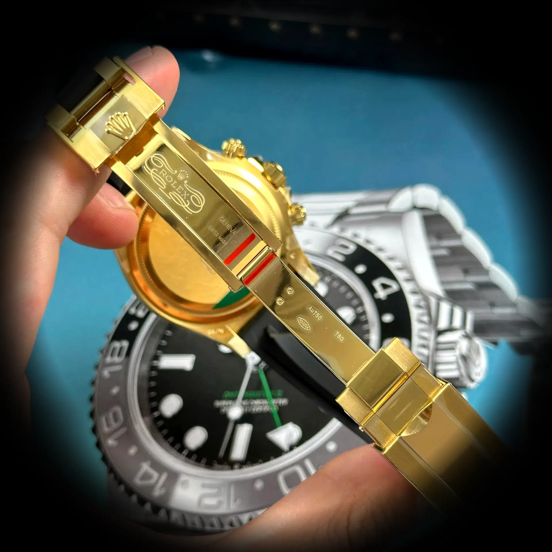 Daytona 126518LN Schweizer Klon — Zifferblatt-Nahaufnahme