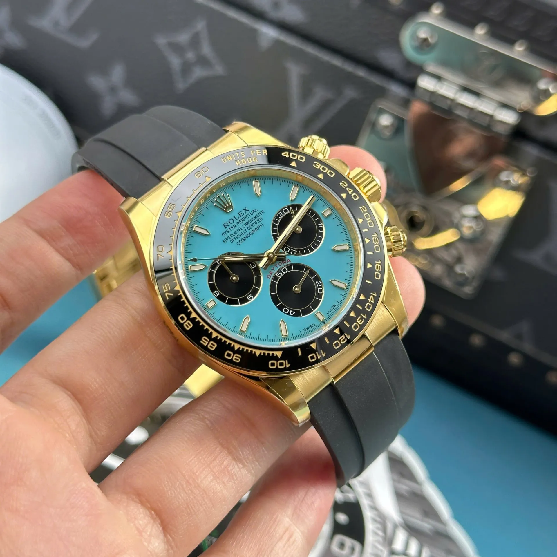 Rolex Daytona 126518LN Replica 40mm — Handgelenksaufnahme