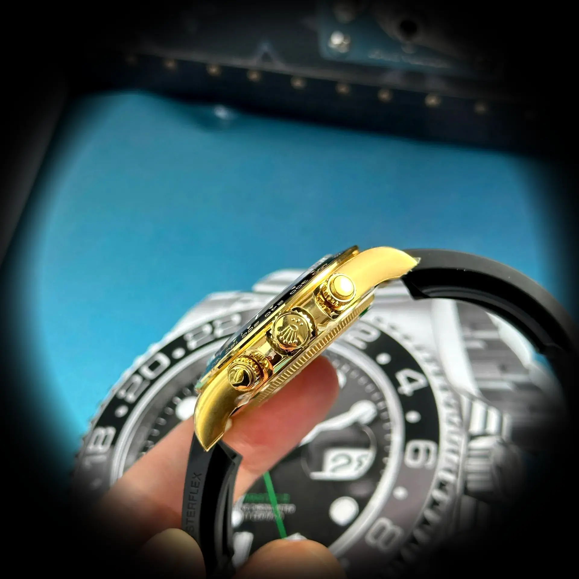 Rolex Daytona 126518LN Schweizer Replica — Leuchtmasse-Aufnahme