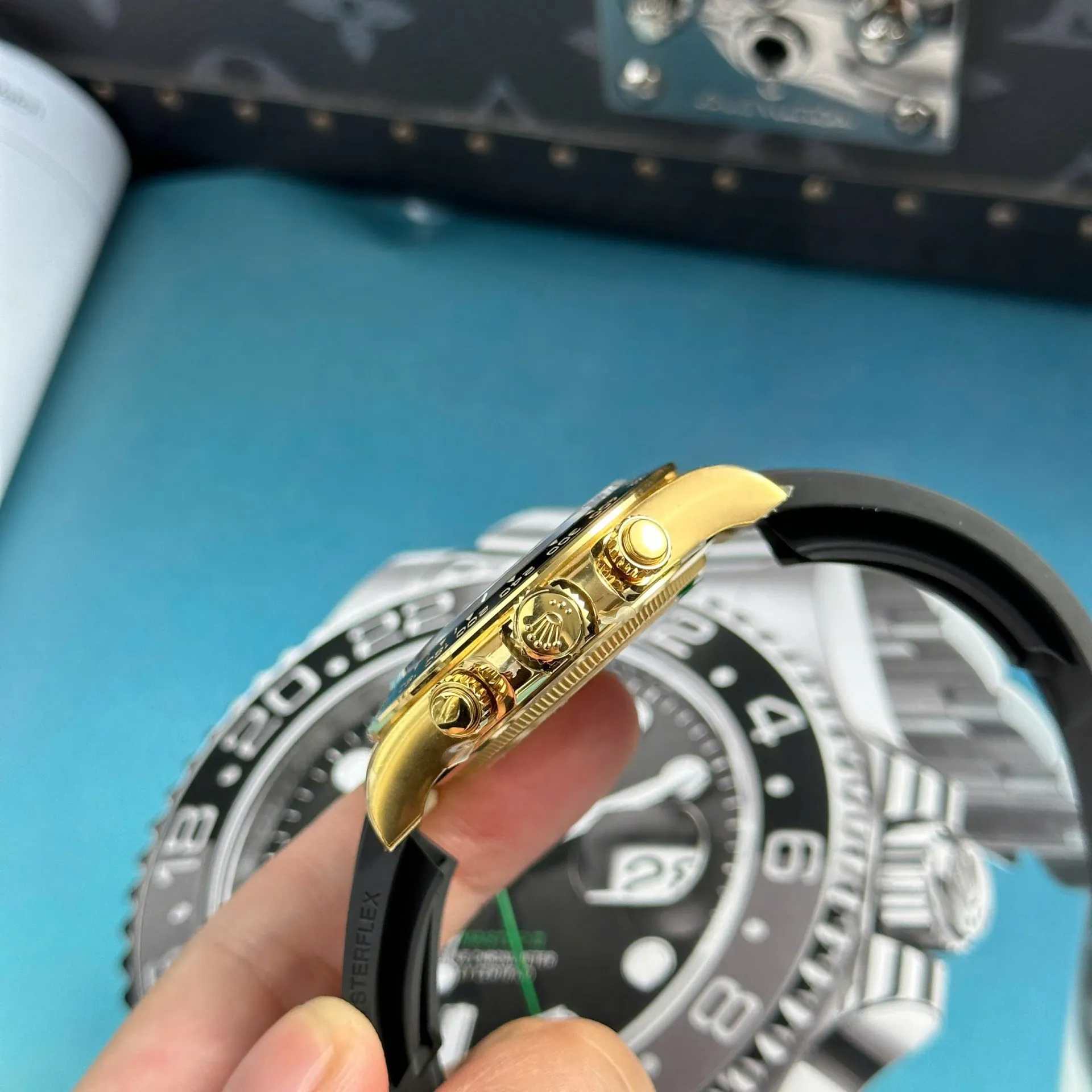 Rolex Daytona 126518LN Super Clone Replica — Leuchtmasse-Aufnahme